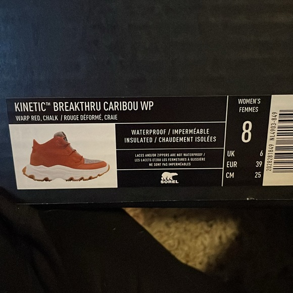 Size 8 waterproof Sorel Kinetic Breakthru Caribou WP - Picture 4 of 4